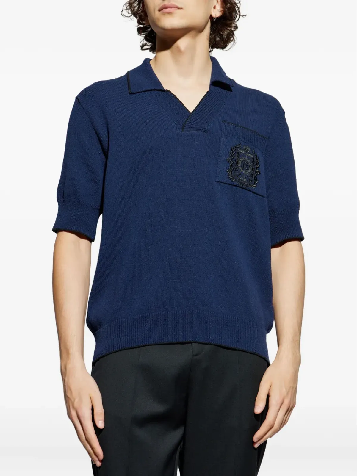 Balmain ポロカラーTシャツ - Blue - 画像3