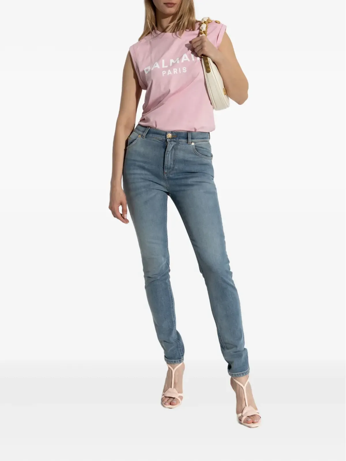 Balmain ヒゲ加工デニムジーンズ - 画像2