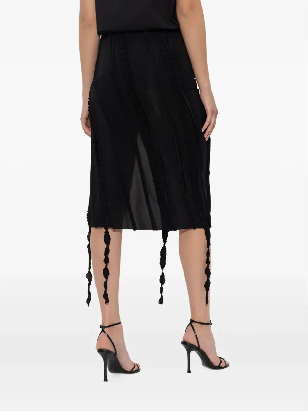 Blumarine ギャザー入りミディスカート - 画像4