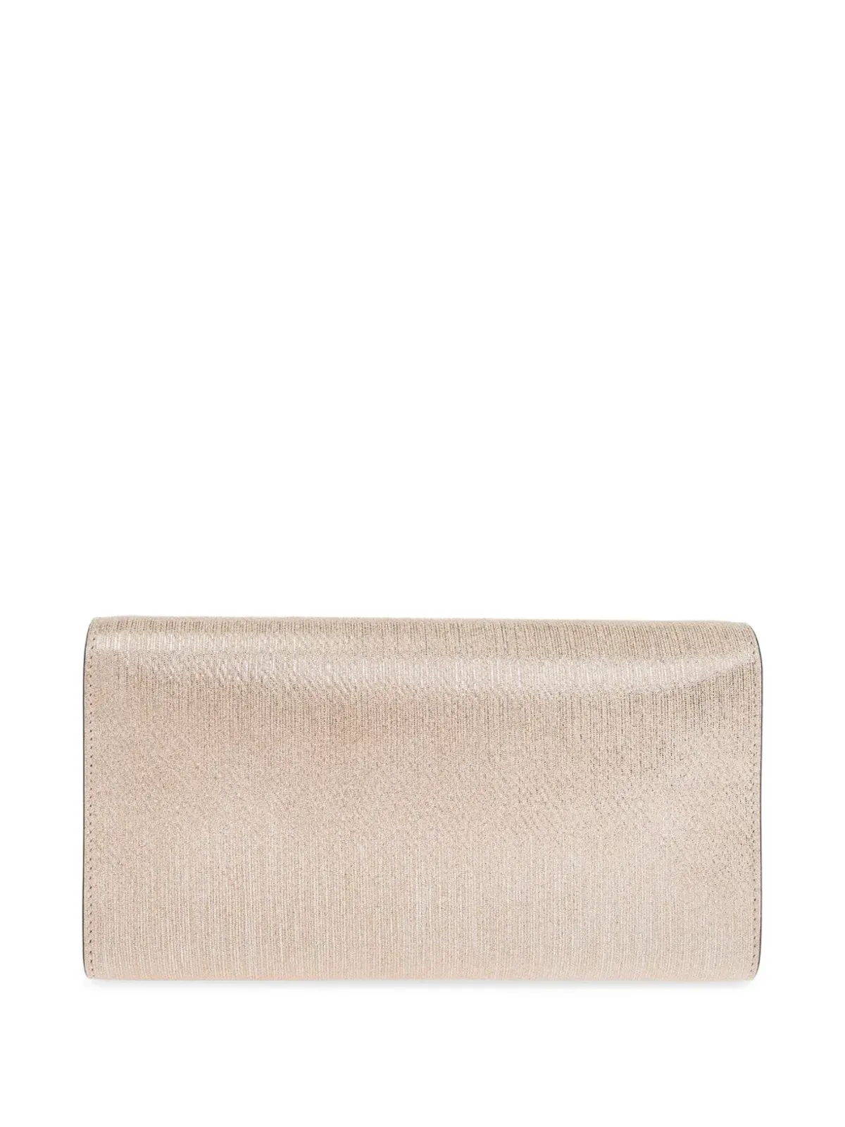 Jimmy Choo メタリックレザー クラッチバッグ - ベージュ系 - 画像3