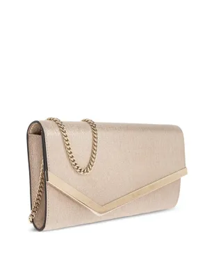 Jimmy Choo メタリックレザー クラッチバッグ - ベージュ系 - サムネイル4