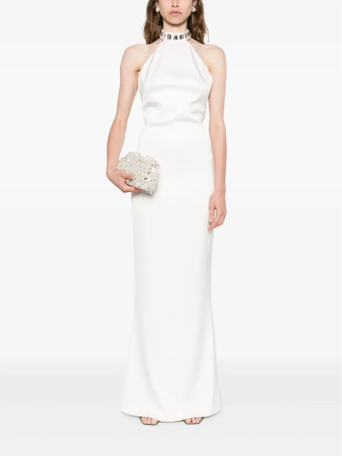 SILK LOVE & LACE Estela dress - White - 画像2