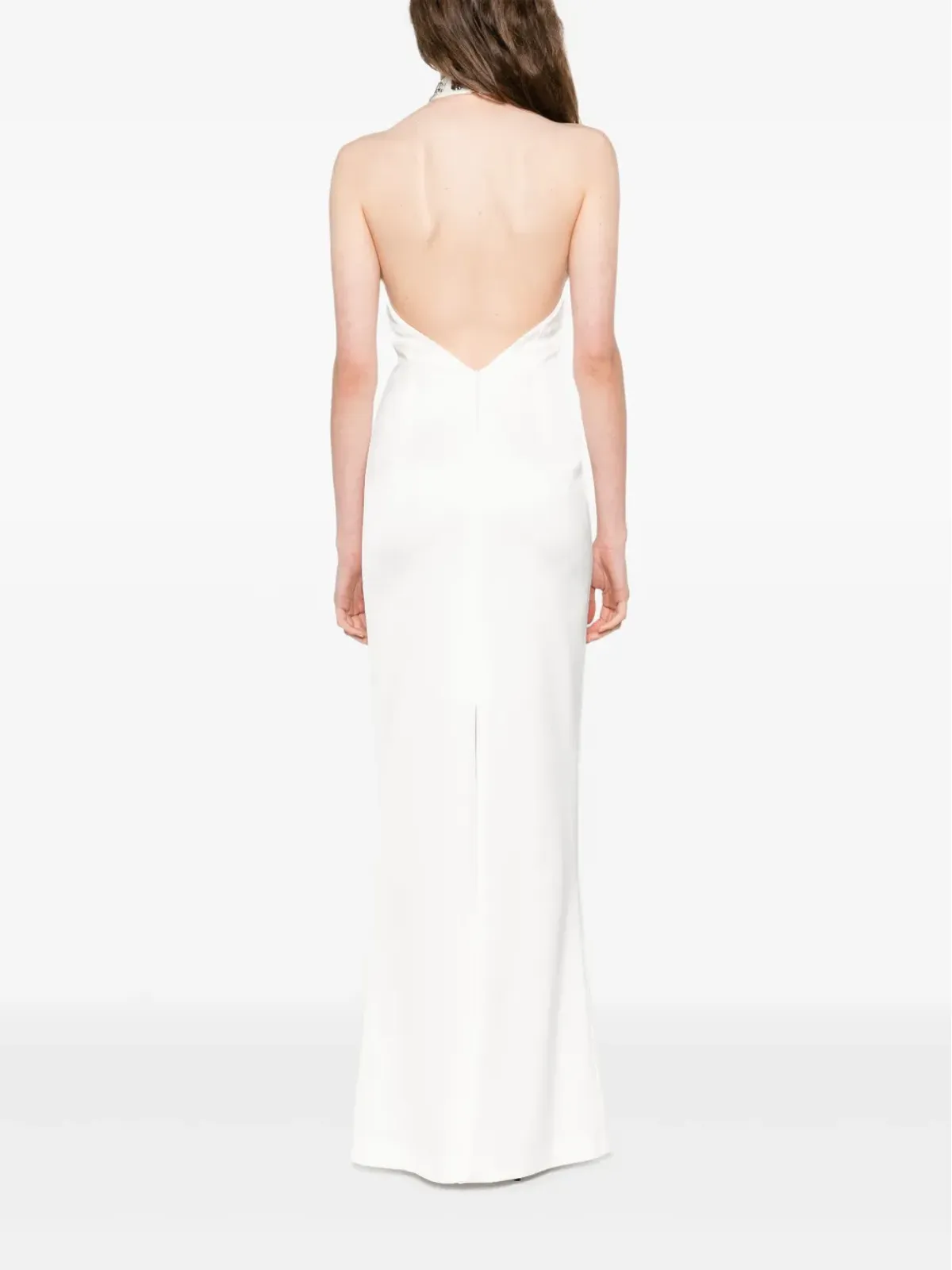 SILK LOVE & LACE Estela dress - White - 画像4