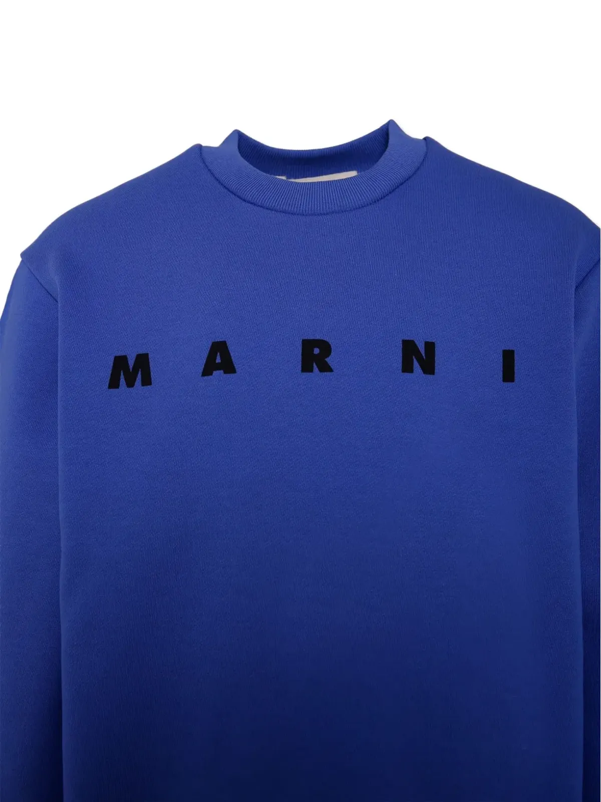 Marni Kids ロゴレタリング スウェットシャツ ブルー - 画像3