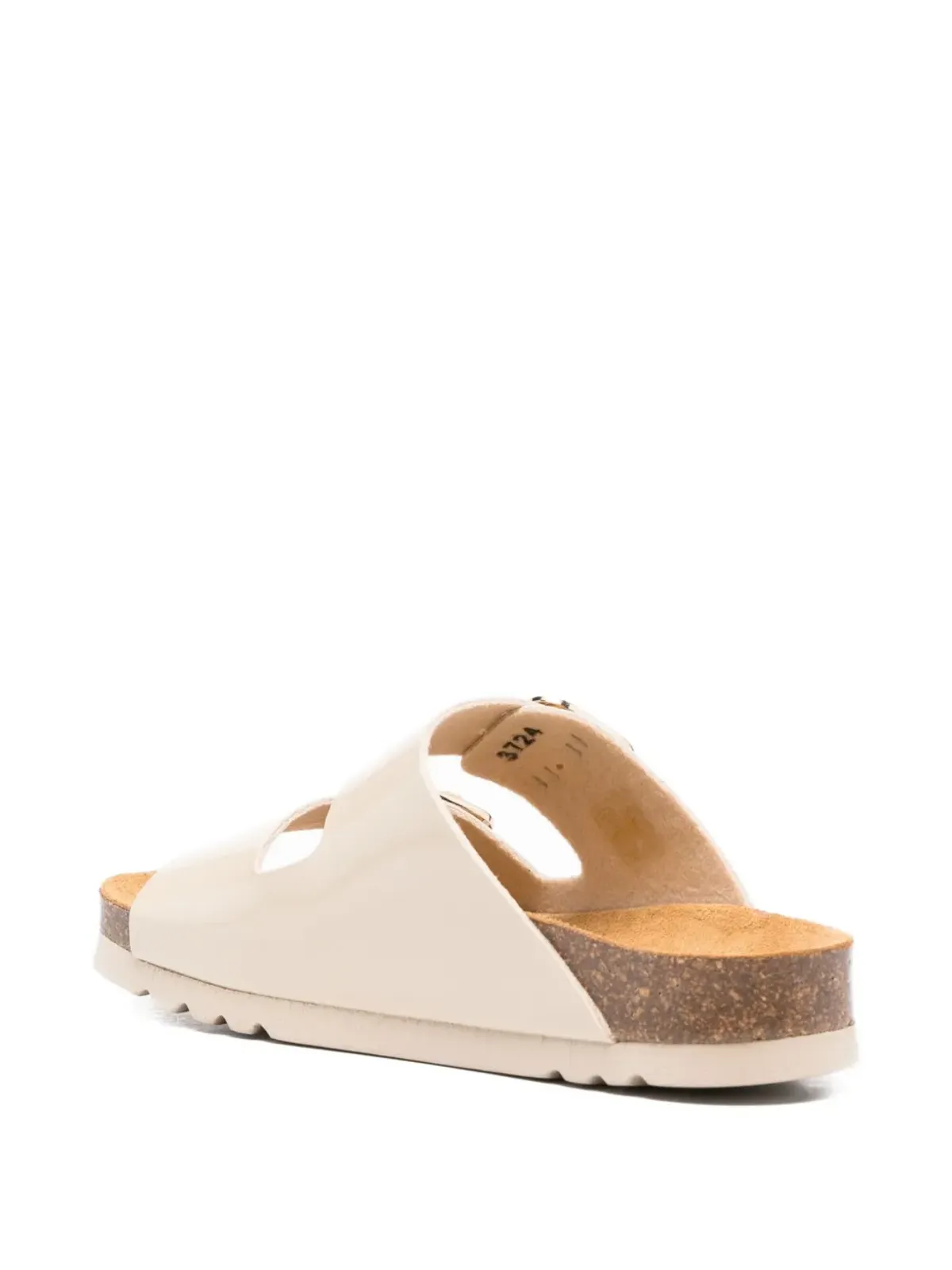Scholl ダブルバックル レザーサンダル - 画像3