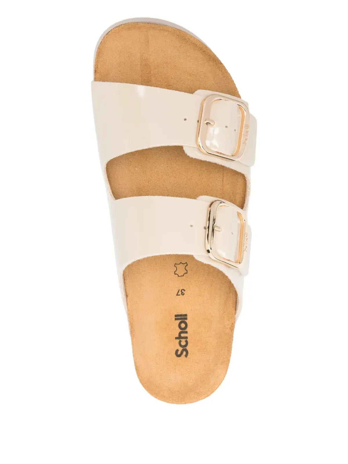 Scholl ダブルバックル レザーサンダル - 画像4