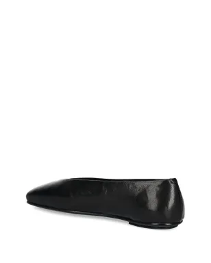 Jeffrey Campbell スクエアトゥ レザー フラットシューズ - ブラック - サムネイル2