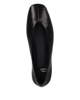 Jeffrey Campbell スクエアトゥ レザー フラットシューズ - ブラック - サムネイル3