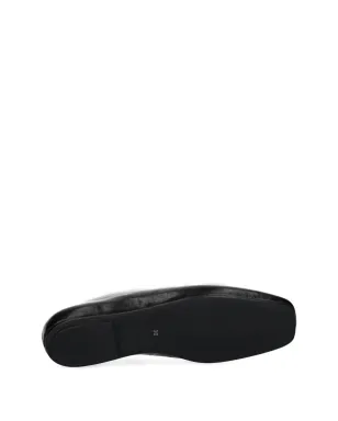 Jeffrey Campbell スクエアトゥ レザー フラットシューズ - ブラック - サムネイル4