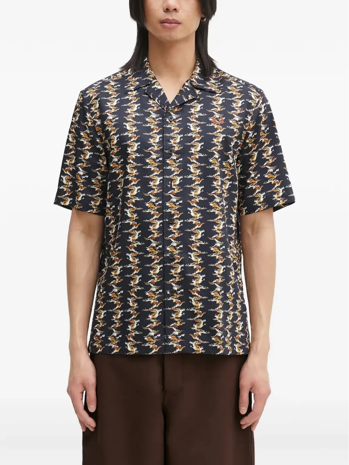 Fred Perry キャンプカラー柄シャツ - 画像2