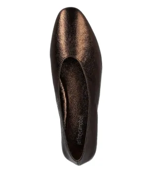 Jeffrey Campbell Fathom メタリックレザー バレエフラット ブラウン - サムネイル3
