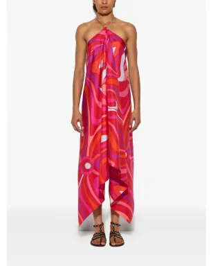 PUCCI マルモプリント ホルターネック ドレス - レッド - サムネイル2