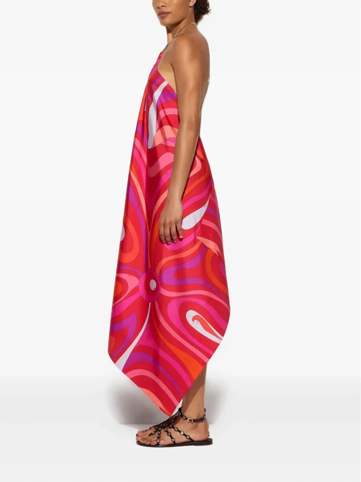 PUCCI マルモプリント ホルターネック ドレス - レッド - 画像3