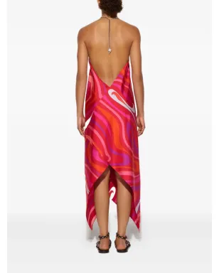 PUCCI マルモプリント ホルターネック ドレス - レッド - サムネイル4
