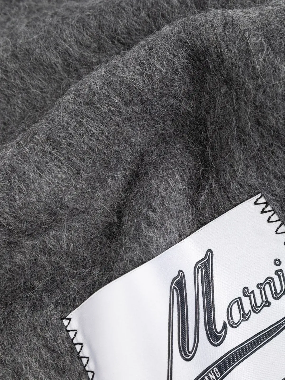 Marni フリンジ付きロゴスカーフ - 画像2