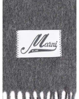 Marni フリンジ付きロゴスカーフ - サムネイル3
