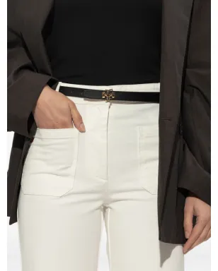 Tory Burch ロゴバックル レザーベルト - サムネイル4