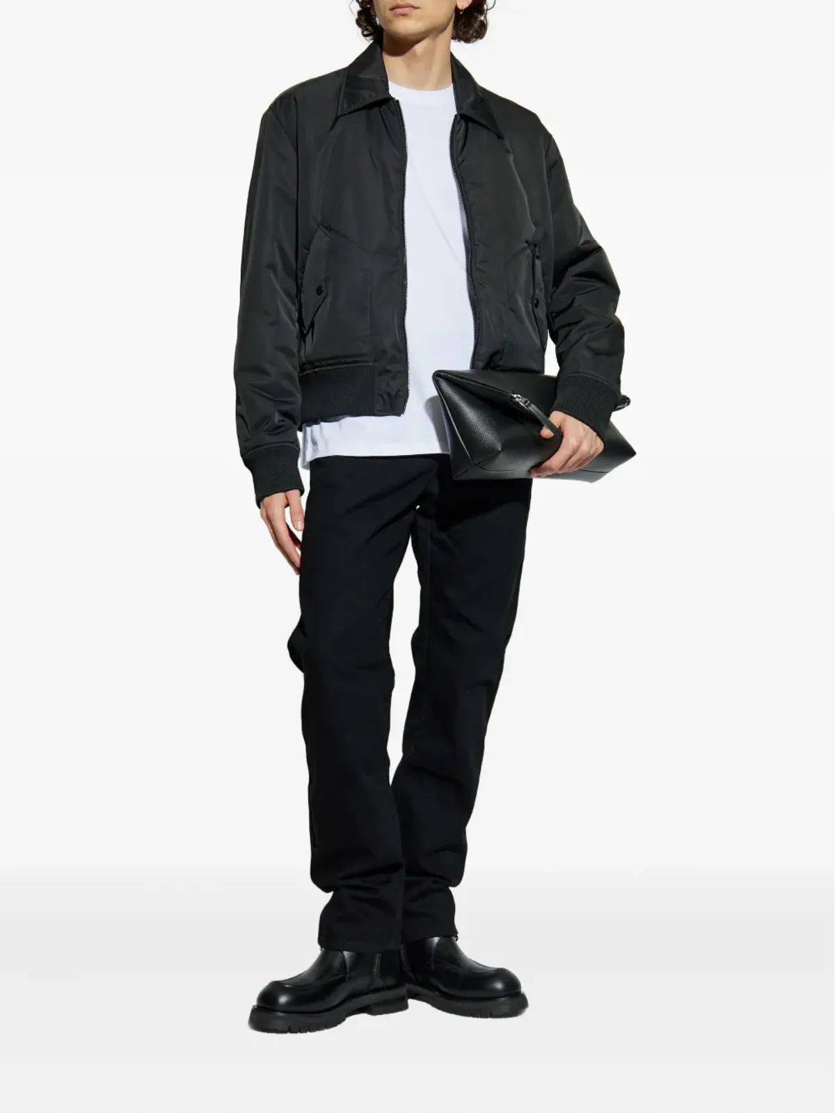 Balmain ロゴプリント ボンバージャケット - 画像2
