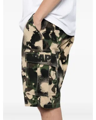 A BATHING APE® Mapカモ柄カーゴショーツ - グリーン - サムネイル5