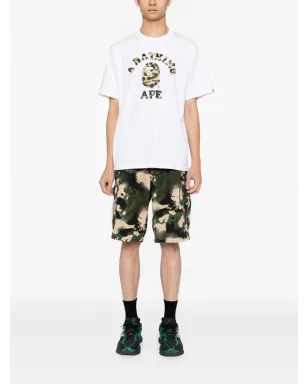 A BATHING APE® Mapカモ柄カーゴショーツ - グリーン - サムネイル2