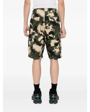 A BATHING APE® Mapカモ柄カーゴショーツ - グリーン - サムネイル4