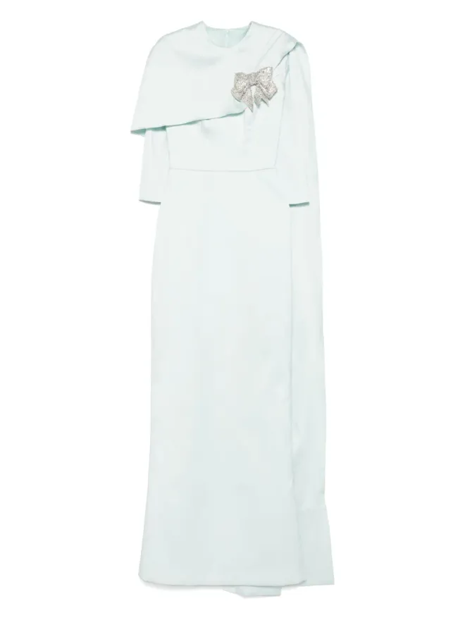SILK LOVE & LACE SILK LOVE & LACE ボウ付きケープドレスの商品画像
