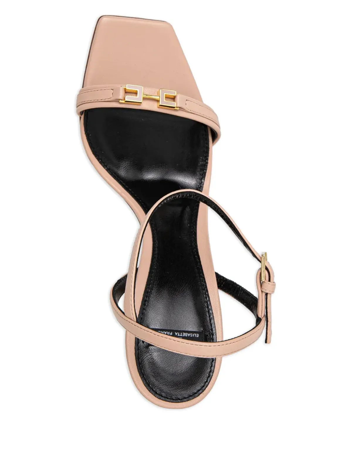 Elisabetta Franchi ロゴプレート付きスティレットヒールサンダル - 画像3