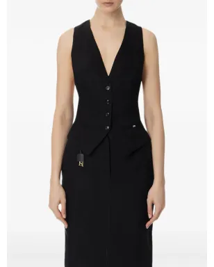 Elisabetta Franchi ボタン留め ノースリーブ ウエストコート - ブラック - サムネイル1