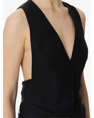 Elisabetta Franchi ボタン留め ノースリーブ ウエストコート - ブラック - サムネイル4