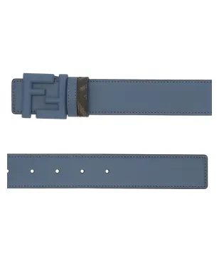 FENDI FFロゴ レザーベルト - Blue - サムネイル4