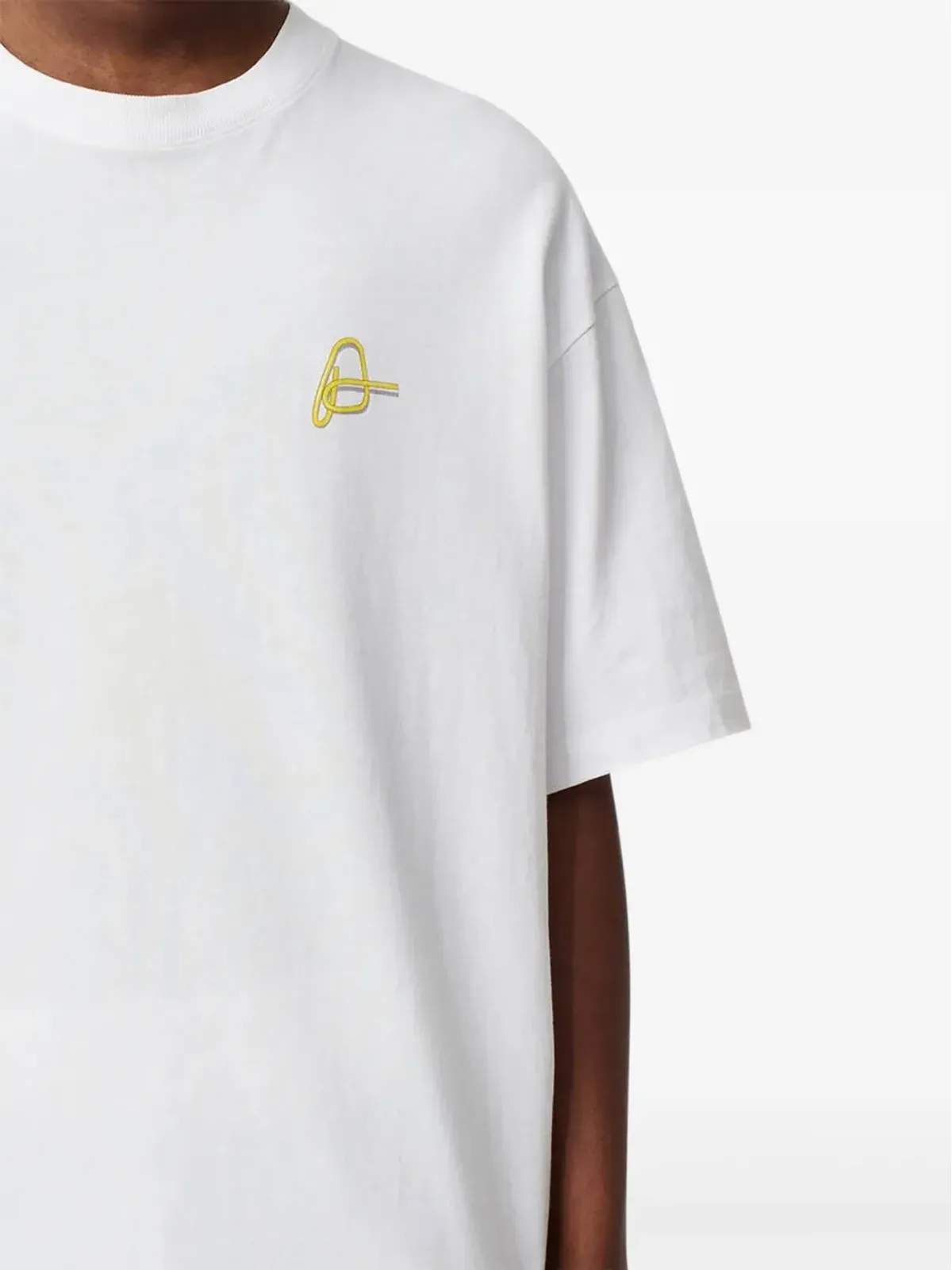 Axel Arigato Paper Clip logo-embroidered T-shirt - White - 画像5