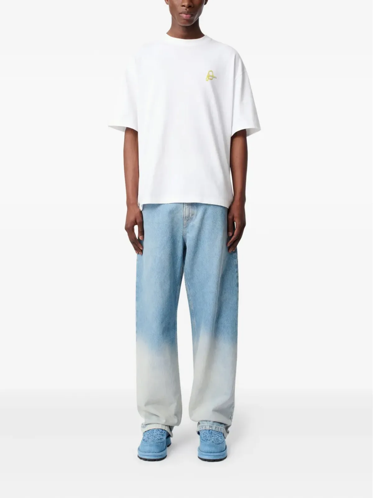 Axel Arigato Paper Clip logo-embroidered T-shirt - White - 画像2