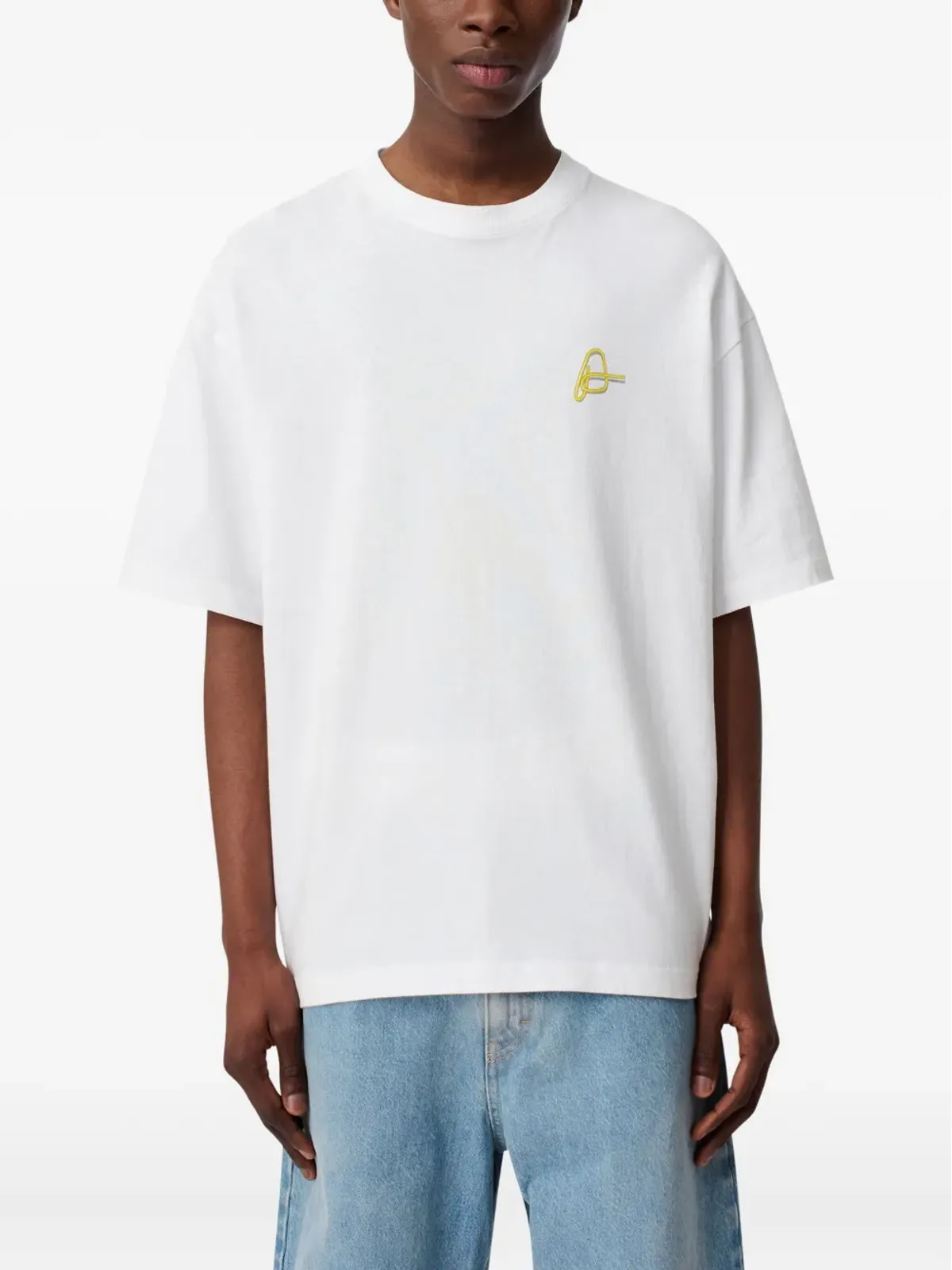Axel Arigato Paper Clip logo-embroidered T-shirt - White - 画像4