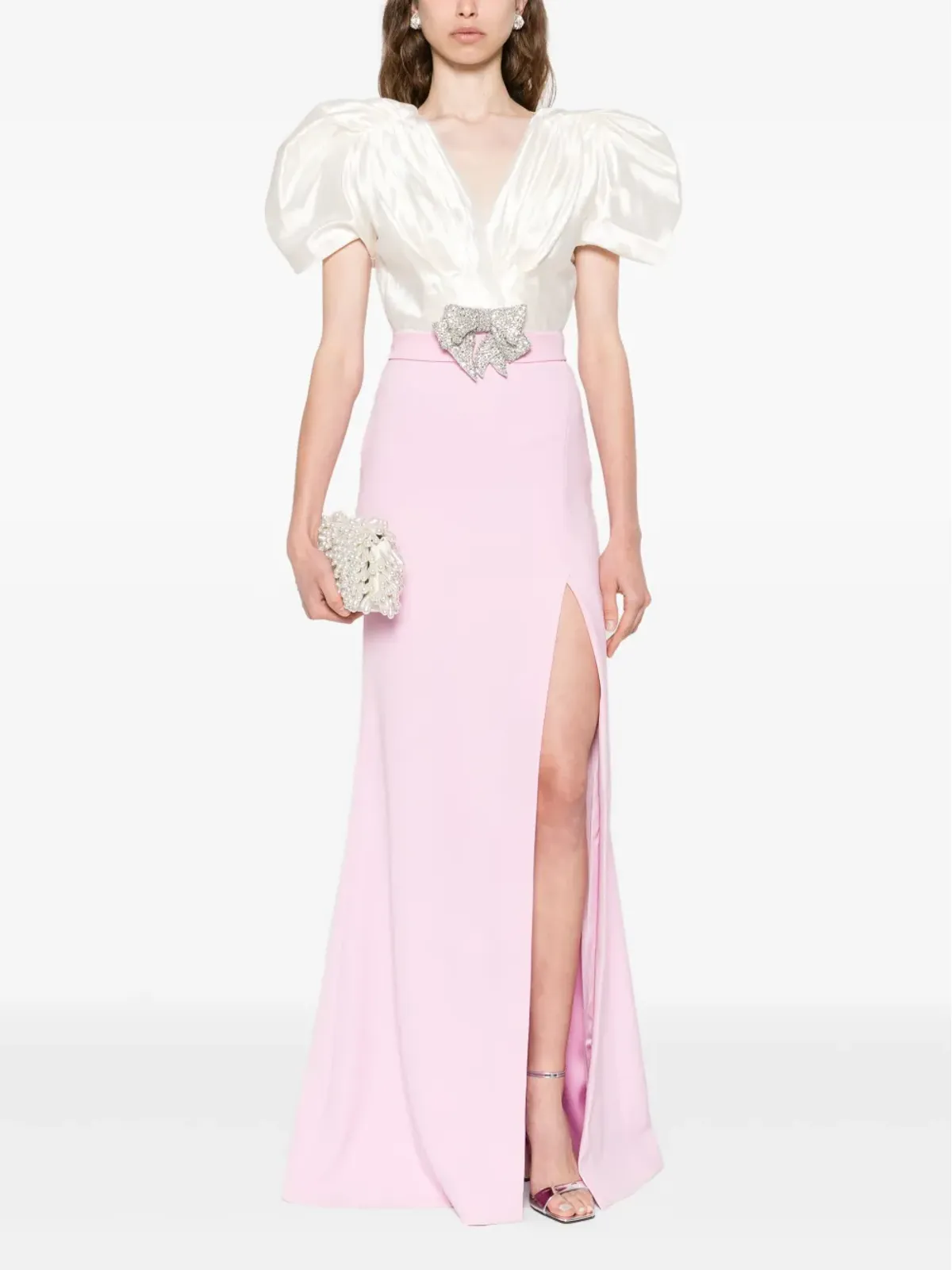 SILK LOVE & LACE Luisyana dress - Pink - 画像2