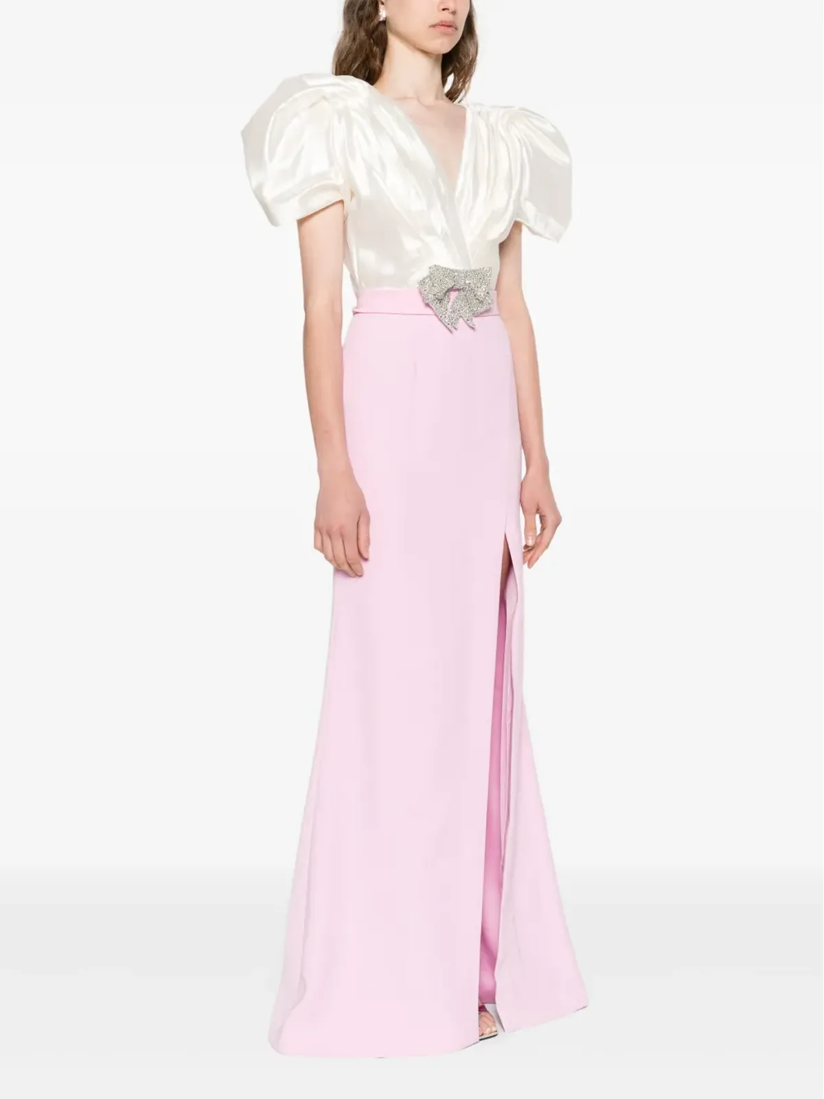 SILK LOVE & LACE Luisyana dress - Pink - 画像3