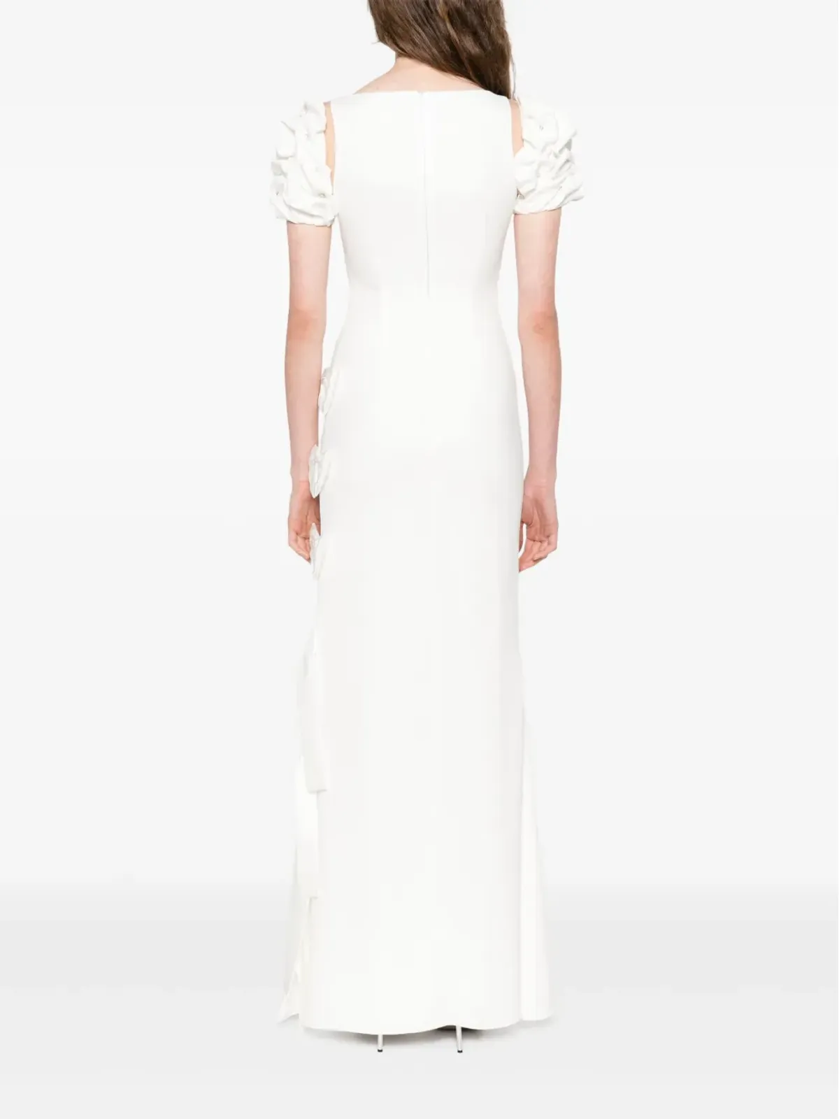 SILK LOVE & LACE Rosa dress - White - 画像4