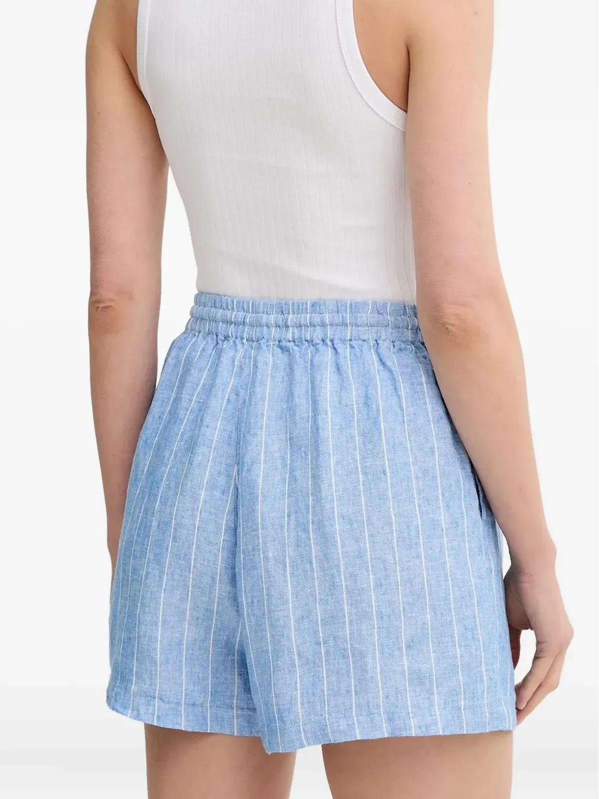 SAMSOE SAMSOE Maren String pinstriped shorts - 画像2