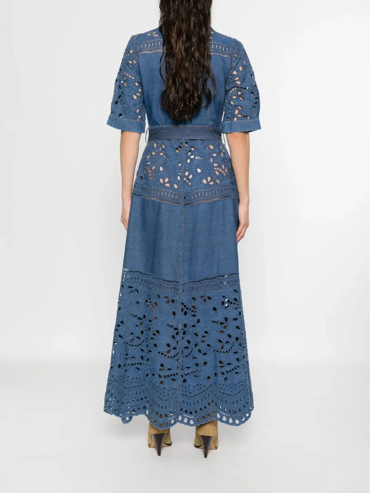 Ermanno Scervino レース装飾のマキシドレス - 画像4