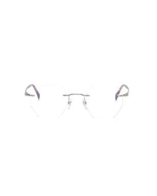 Eyewear by David Beckham geometric-frame glasses - White - サムネイル1