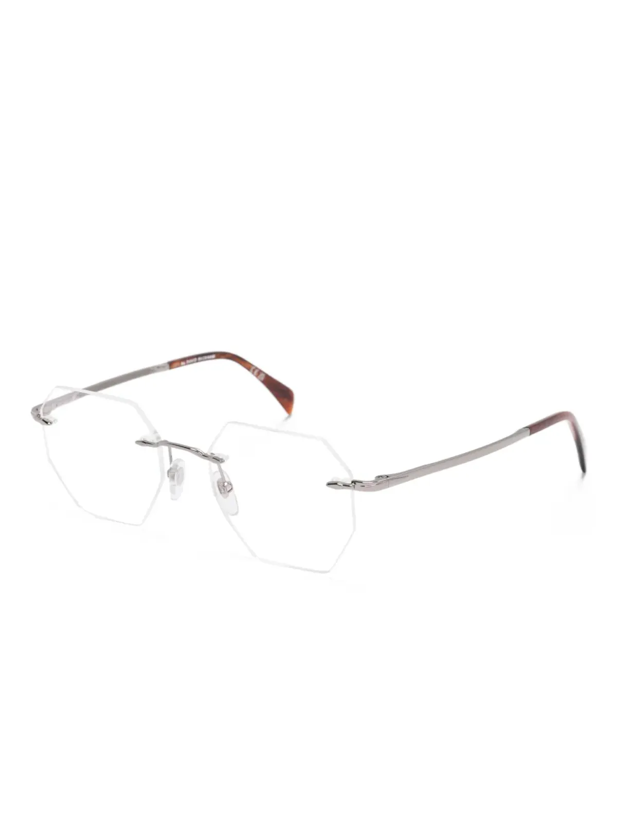 Eyewear by David Beckham geometric-frame glasses - White - 画像2