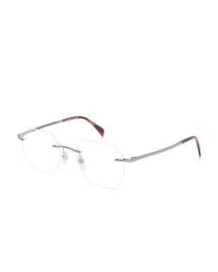 Eyewear by David Beckham geometric-frame glasses - White - サムネイル2