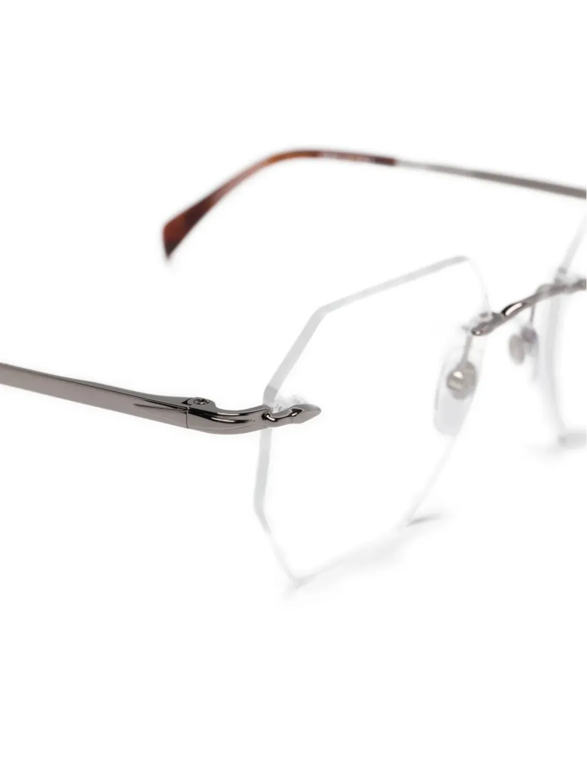 Eyewear by David Beckham geometric-frame glasses - White - 画像3