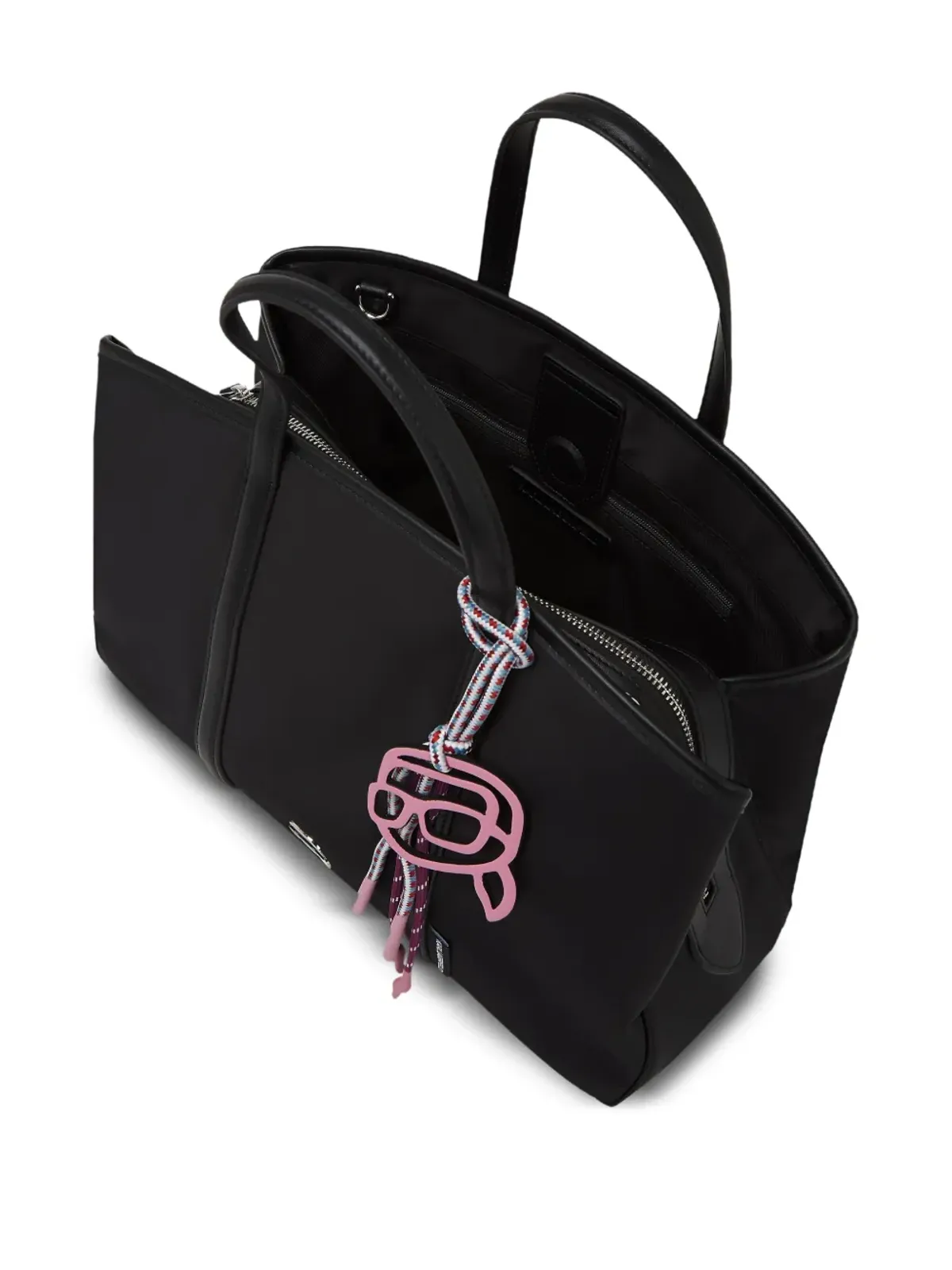 Karl Lagerfeld Ikon デタッチャブル・サッチェル - ブラック - 画像5