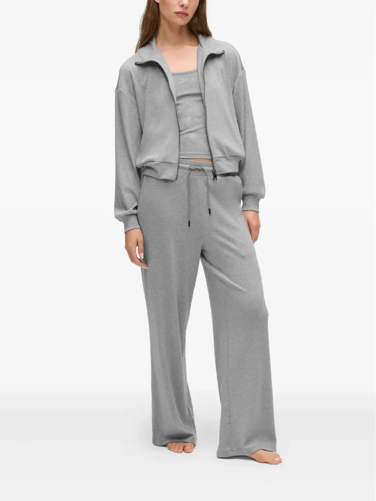 Karl Lagerfeld エラスティックウエストバンド トラックパンツ - Grey - 画像5
