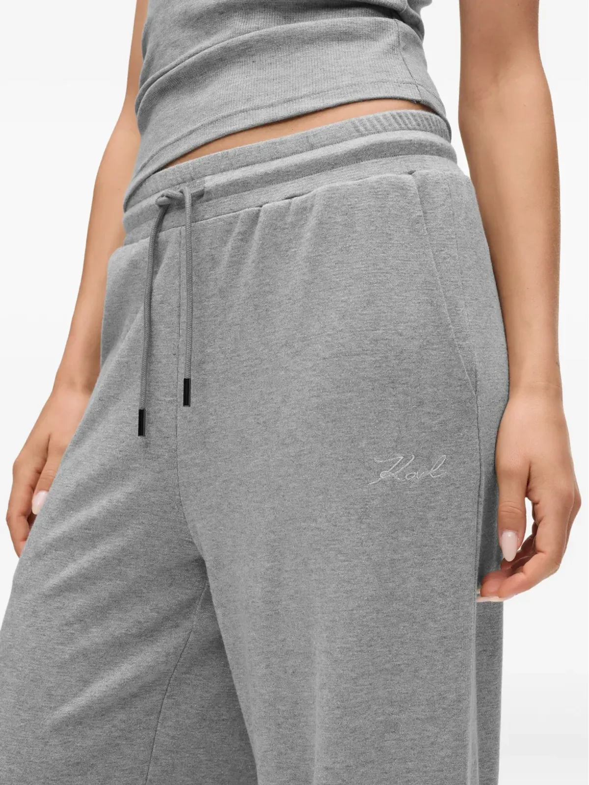 Karl Lagerfeld エラスティックウエストバンド トラックパンツ - Grey - 画像3