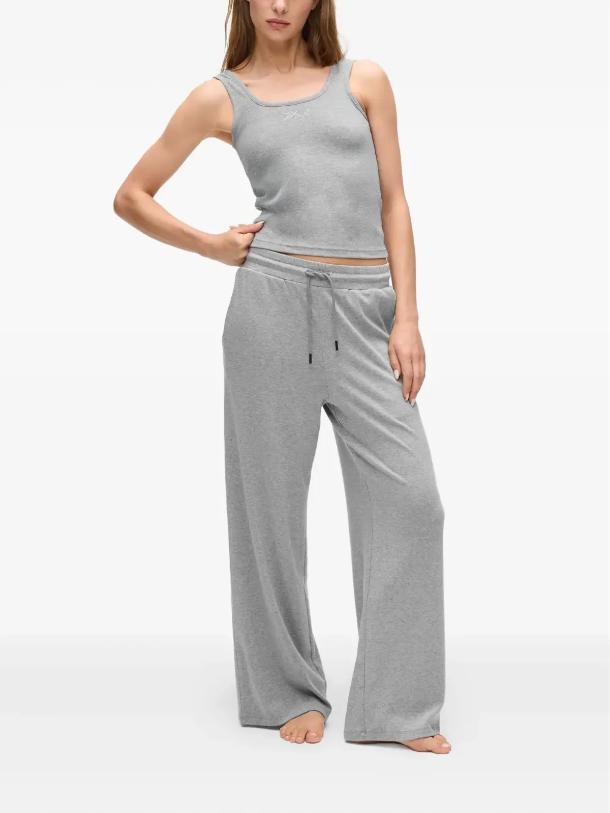 Karl Lagerfeld エラスティックウエストバンド トラックパンツ - Grey - 画像4