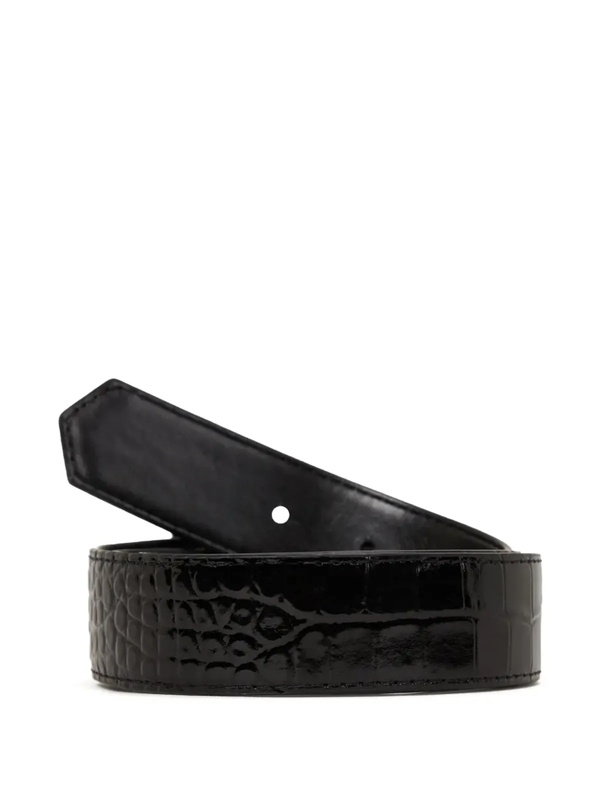 Karl Lagerfeld K/Autograph クロコダイル型押しベルト - 画像3