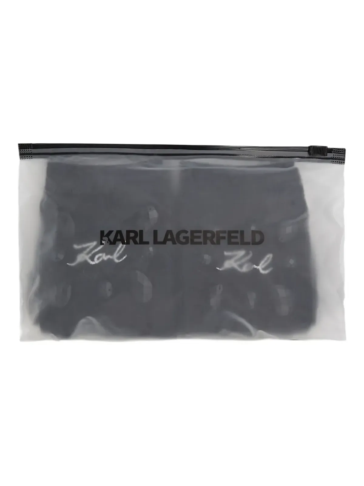 Karl Lagerfeld 宝石付きロゴソックス - Black - 画像5