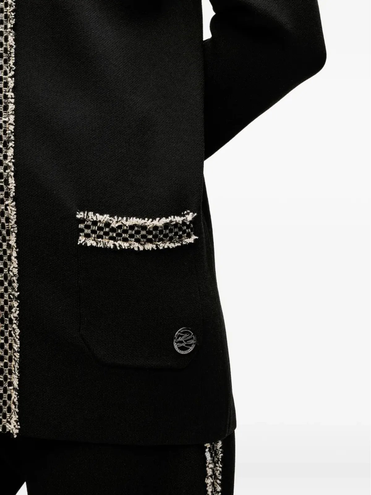 Karl Lagerfeld ブークレーカーディガン - ブラック - 画像5