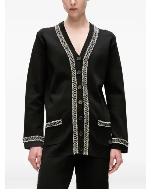 Karl Lagerfeld ブークレーカーディガン - ブラック - サムネイル4